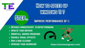 How to Speed up Windows 11 ? Improve PC Performance speed up windows 11
