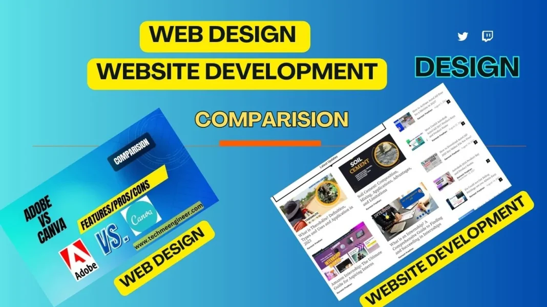 What is the difference between web design and website development? web design and website development