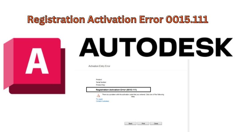 How to Resolve the Registration Activation Error 0015.111 in Autodesk X ...