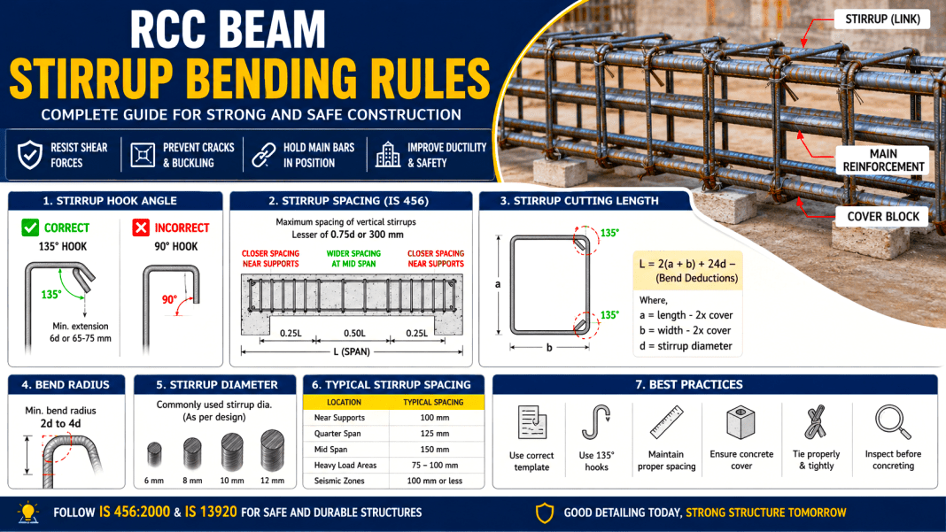 Stirrup Beam Stirrup Bending Rules